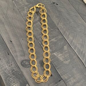 Vintage Gold Tone Chain Link Necklace 18”